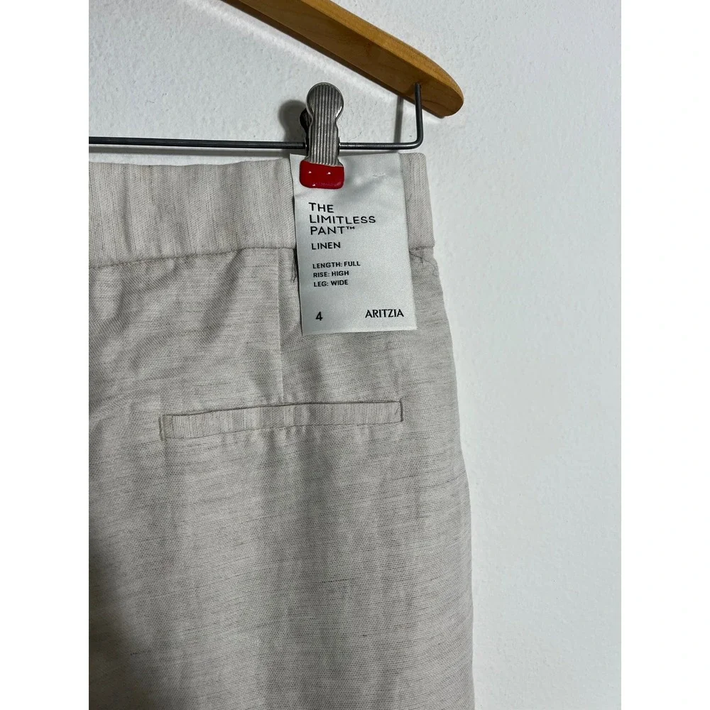 ARITZIA The Limitless Linen Pant in Natural Ecru